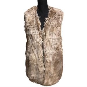 Dylan Los Angeles Faux Fur Lined Vest Women's M Medium